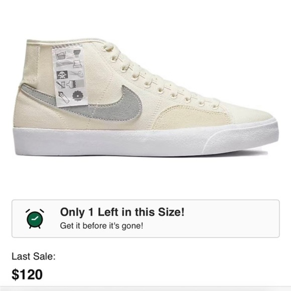 Nike SB Blazer Court Mid Premium Shoes Size 9.5 - Picture 7 of 8